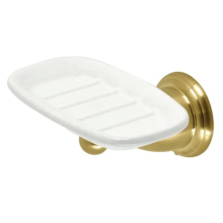 Kingston Brass WallMount Soap Dish Holder, Brushed Brass BA1755BB